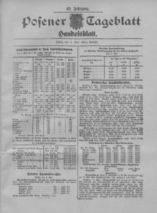 Posener Tageblatt. Handelsblatt 1904.05.05 Jg.42