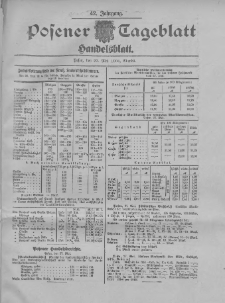Posener Tageblatt. Handelsblatt 1904.05.27 Jg.42