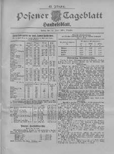 Posener Tageblatt. Handelsblatt 1904.06.14 Jg.42