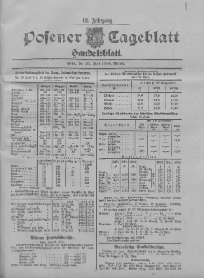 Posener Tageblatt. Handelsblatt 1904.06.20 Jg.42