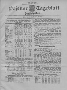 Posener Tageblatt. Handelsblatt 1904.06.25 Jg.42
