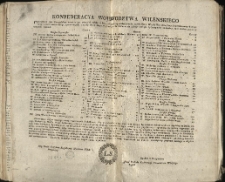 Konfederacya wojewodztwa Wilenskiego