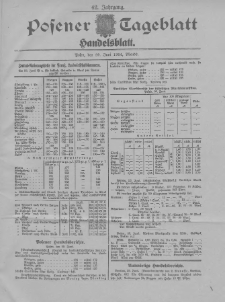 Posener Tageblatt. Handelsblatt 1904.06.29 Jg.42