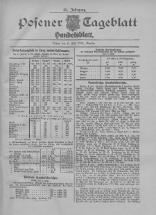 Posener Tageblatt. Handelsblatt 1904.07.05 Jg.42