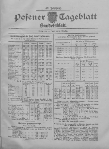 Posener Tageblatt. Handelsblatt 1904.07.06 Jg.42