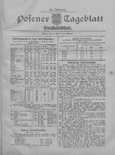 Posener Tageblatt. Handelsblatt 1904.07.07 Jg.42