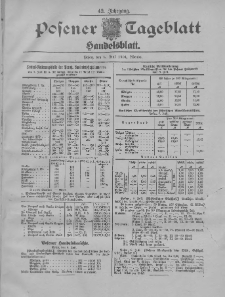 Posener Tageblatt. Handelsblatt 1904.07.08 Jg.42