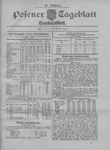 Posener Tageblatt. Handelsblatt 1904.07.19 Jg.42