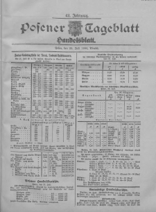 Posener Tageblatt. Handelsblatt 1904.07.22 Jg.42