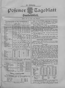 Posener Tageblatt. Handelsblatt 1904.07.23 Jg.42