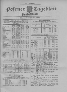 Posener Tageblatt. Handelsblatt 1904.08.10 Jg.42