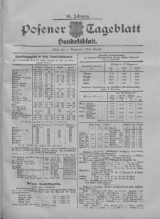 Posener Tageblatt. Handelsblatt 1904.09.05 Jg.42