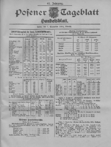 Posener Tageblatt. Handelsblatt 1904.09.07 Jg.42