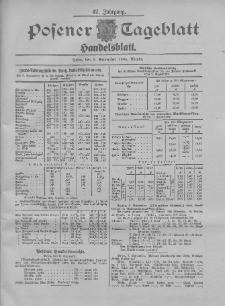 Posener Tageblatt. Handelsblatt 1904.09.09 Jg.42