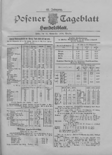 Posener Tageblatt. Handelsblatt 1904.09.21 Jg.42