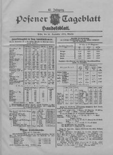 Posener Tageblatt. Handelsblatt 1904.09.26 Jg.42