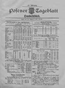 Posener Tageblatt. Handelsblatt 1904.09.30 Jg.42