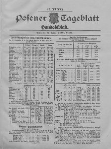 Posener Tageblatt. Handelsblatt 1904.09.30 Jg.42
