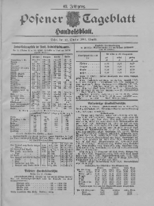 Posener Tageblatt. Handelsblatt 1904.10.13 Jg.42