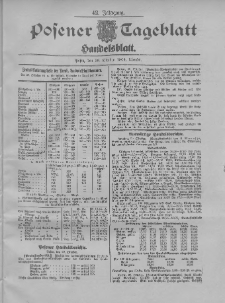 Posener Tageblatt. Handelsblatt 1904.10.29 Jg.42