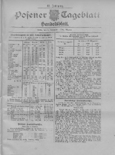 Posener Tageblatt. Handelsblatt 1904.11.08 Jg.42