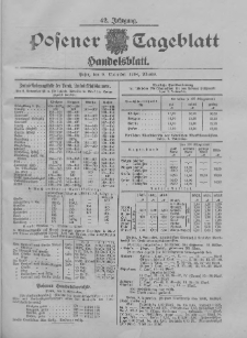 Posener Tageblatt. Handelsblatt 1904.11.09 Jg.42