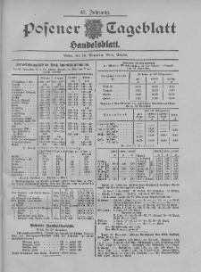 Posener Tageblatt. Handelsblatt 1904.11.23 Jg.42