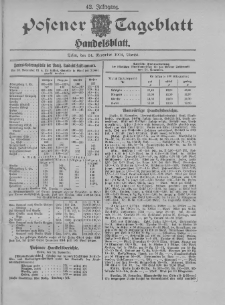 Posener Tageblatt. Handelsblatt 1904.11.24 Jg.42
