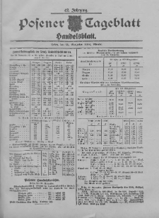 Posener Tageblatt. Handelsblatt 1904.11.25 Jg.42