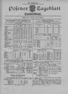 Posener Tageblatt. Handelsblatt 1904.12.05 Jg.42
