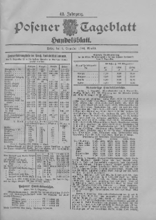 Posener Tageblatt. Handelsblatt 1904.12.06 Jg.42