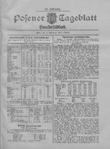 Posener Tageblatt. Handelsblatt 1904.12.08 Jg.42