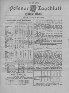 Posener Tageblatt. Handelsblatt 1904.12.10 Jg.42