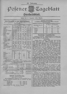 Posener Tageblatt. Handelsblatt 1904.11.13 Jg.42
