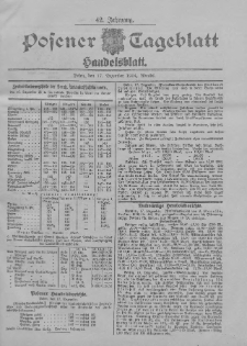 Posener Tageblatt. Handelsblatt 1904.12.17 Jg.42
