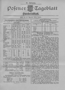Posener Tageblatt. Handelsblatt 1904.12.20 Jg.42