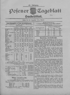 Posener Tageblatt. Handelsblatt 1904.12.22 Jg.42