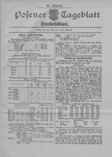 Posener Tageblatt. Handelsblatt 1904.12.28 Jg.42