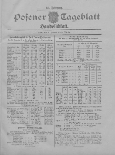 Posener Tageblatt. Handelsblatt 1905.01.02 Jg.44