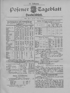 Posener Tageblatt. Handelsblatt 1905.01.06 Jg.44