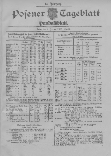 Posener Tageblatt. Handelsblatt 1905.01.09 Jg.44