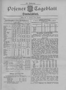 Posener Tageblatt. Handelsblatt 1905.01.12 Jg.44