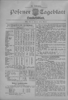 Posener Tageblatt. Handelsblatt 1905.01.14 Jg.44