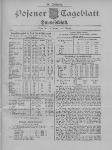 Posener Tageblatt. Handelsblatt 1905.01.19 Jg.44