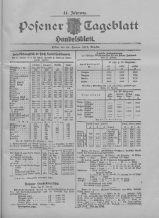 Posener Tageblatt. Handelsblatt 1905.01.23 Jg.44