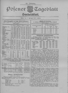 Posener Tageblatt. Handelsblatt 1905.02.07 Jg.44