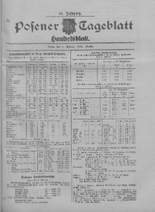 Posener Tageblatt. Handelsblatt 1905.02.08 Jg.44