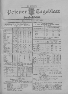 Posener Tageblatt. Handelsblatt 1905.02.10 Jg.44