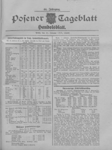 Posener Tageblatt. Handelsblatt 1905.02.11 Jg.44