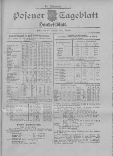 Posener Tageblatt. Handelsblatt 1905.02.13 Jg.44